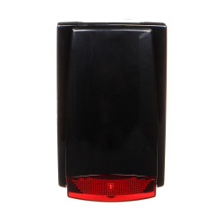 LED 광음향 외부 경보기 피에조 115dB 안티탬퍼 1.3Ah 배터리 가정용 경보기 Delta Alarm MR-100R/BLACK-S