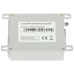 Gigabit PoE extender 1x2 IP67 väline LAN RJ45 90W hermeetiline võimendi DELTA NETWORK SPT-POE/2-POE-1G-IP67
