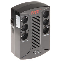 UPS-voeding 850 VA met actieve netwerkmonitoring en APFC-ondersteuning EAST AT-UPS850-PLUS
