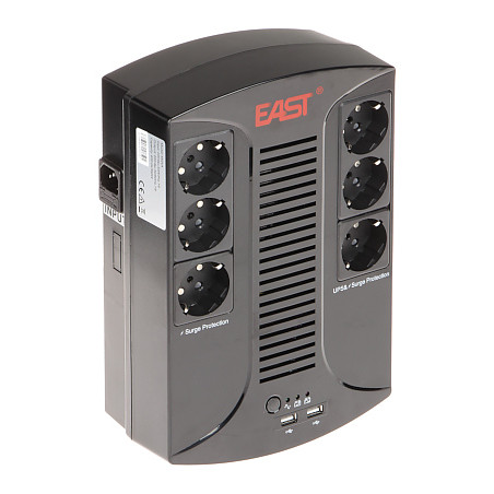 USV-Netzteil 850 VA mit aktiver Netzwerküberwachung und APFC-Unterstützung EAST AT-UPS850-PLUS