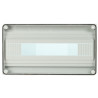 Hermetisk utanpåliggande elcentral 18-moduler IP65 ABS UV DIN-skena ELPROMET HT-18
