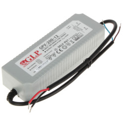 Sursă de alimentare în comutație ermetică 12V 16A 192W IP67 GLP 12V/16A/GPV