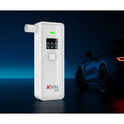 Elektronski digitalni alkotest z LCD zaslonom natančen merilnik treznosti 5 ustnikov Xblitz XB-07L