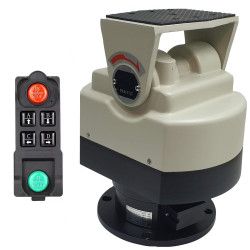 Otočný mechanizmus pre CCTV kamery a PV solárne panely vonkajší PAN TILT 350 stupňov 70 stupňov 230V 25kg s RF diaľkovým ovládan