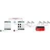 Schakelende voeding 55V DC 2.2A 120W voor DIN-rail TH35 voor IP PoE CCTV-bewakingssystemen efficiënt gestabiliseerd ATTE APS-120