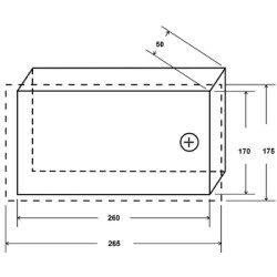 Metallkabinett for alarmsentraler og GSM-moduler Tamper Stål Hvit alarmsystemboks PULSAR AWO-453