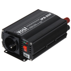 Conversor de Tensão DC/AC 24V/230V 500W USB Módulo de Alimentação para Camião VOLT IPS-500/24