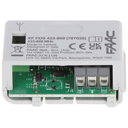 FAAC Digital Signatureゲート自動化システム用2チャンネル無線受信機 FAAC FAAC-XF-FDS/433-868