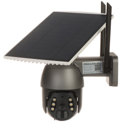 Câmara IP Solar 4G LTE Rotativa Exterior 3Mpx Tuya Smart Monitorização Sem Fios Painel 10W APTI APTI-W21S4G-TUYA-S2B