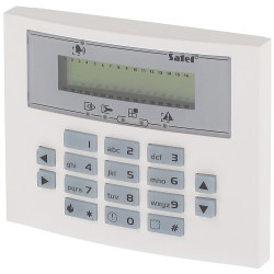INTEGRA 报警系统 LCD 键盘 蓝色背光 字母数字显示屏 SATEL INT-KLCDS-BL
