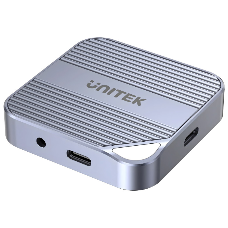 Multifunktionell SD microSD USB-C HDMI 4K 60Hz Audio Jack PD 100W MagSafe Hub-adapter UNITEK S1244CGY01