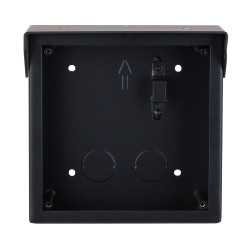 Surface mount housing for modular video intercom rain cover aluminum black visor DAHUA VTM76