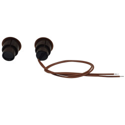 3x Sensor magnético de contacto empotrado marrón para ventanas puertas sistemas de alarma NC 30mm ACTii AC1700