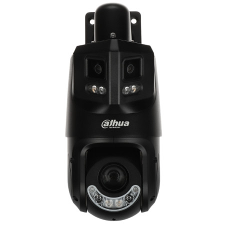 Telecamera IP PTZ TiOC WizSense Smart Dual Light 4 Mpx 5-125 mm + 8 Mpx Panoramica Dahua SDT4E425-8P-GB-APV1-BLACK