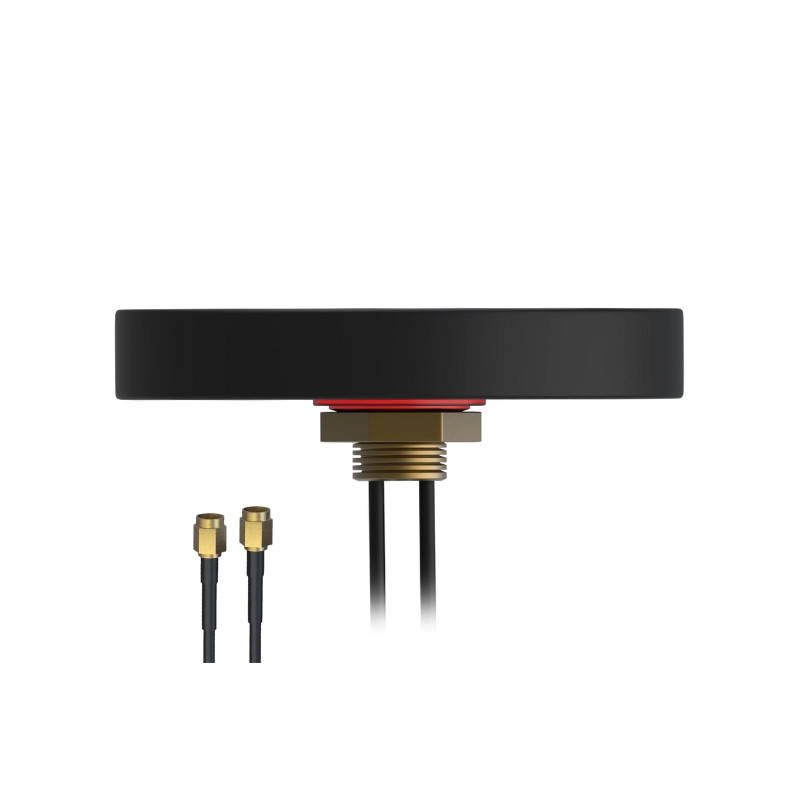 Endüstriyel yönlendiriciler ve araçlar için Combo MIMO LTE 2xSMA 3m IP65 dış mekan araç tavan anteni puck Teltonika PR1KCL25