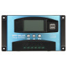 Regulador Solar de Carga de Bateria PWM 12V 24V 36V 48V 40A LCD USB Fotovoltaico Painel Solar PV Delta Power SCC-40A-MPPT-LCD-M2