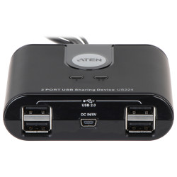 USB Hub Anahtarlayıcı 2 Bilgisayar 4 Port Aktif KVM Uzaktan Kumandalı Çoklayıcı Bilgisayar Aksesuarları ATEN US-224