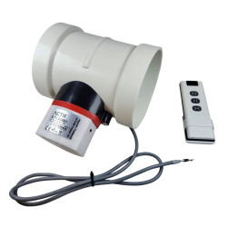 Clapetă de Aer SMART WIFI Electrică cu Acționare Valvă de Retur Motorizată 100 110mm 230V Tuya Smartthings ACTii AC4051