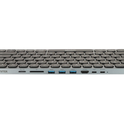 Papan kekunci 9 dalam 1 dengan hab USB 3.0 pembaca kad SD dan output HDMI 4K UNITEK D1092A