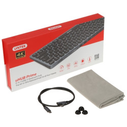 Tastiera 9 in 1 con hub USB 3.0 lettore di schede SD e uscita HDMI 4K UNITEK D1092A