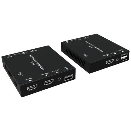 ツイストペアケーブル経由HDMIおよびUSBエクステンダー 最大150m Full HD 1080p KVM対応 Delta HDMI+USB-EX-150-C6
