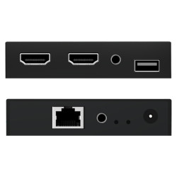 HDMI és USB extender sodrott érpáron 150m Full HD 1080p KVM Delta HDMI+USB-EX-150-C6