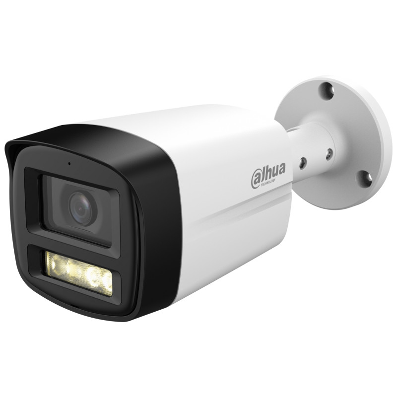 Камера 4в1 5Mpx Smart Dual Light IR LED 40m Микрофон IP67 Метален корпус Широк ъгъл на виждане 113 градуса DAHUA HAC-HFW1500TLM-