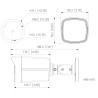 4in1 kamera 5Mpx Smart Dual Light IR LED 40m mikrofons IP67 metāla korpuss plats skata leņķis 113 grādi DAHUA HAC-HFW1500TLM-IL-