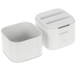 2x SATA 2.5 16TB USB-C 5Gbps UASP Offline Clone DAS Beyaz Disk Klonlama İstasyonu UNITEK S1105B01-EU