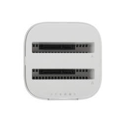 2-Bay 2.5 SATA 16TB USB-C 5Gbps UASP Offline Clone DAS Docking Station White UNITEK S1105B01-EU