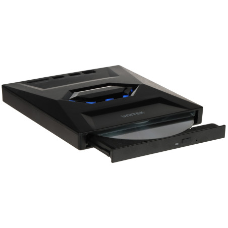 Perakam CD/DVD Luaran USB-C Hub Pembaca SD 5-dalam-1 Pemacu Optik Mudah Alih UNITEK T1037A01