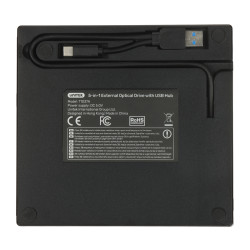 便携式USB-C外置CD/DVD刻录机 5合1集线器SD读卡器 UNITEK T1037A01