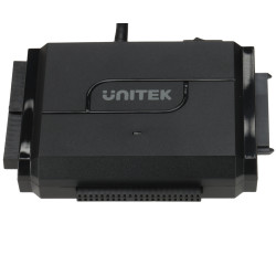 USB 3.0 adapteris SATA I II IDE 2.5 3.5 colio SSD HDD SmartLink Trinity keitiklis tiltas 12V maitinimo šaltinis UNITEK Y-3324