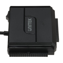 USB 3.0 Adapter für SATA I II IDE 2.5 3.5 Zoll SSD HDD SmartLink Trinity Konverter Bridge 12V Netzteil UNITEK Y-3324