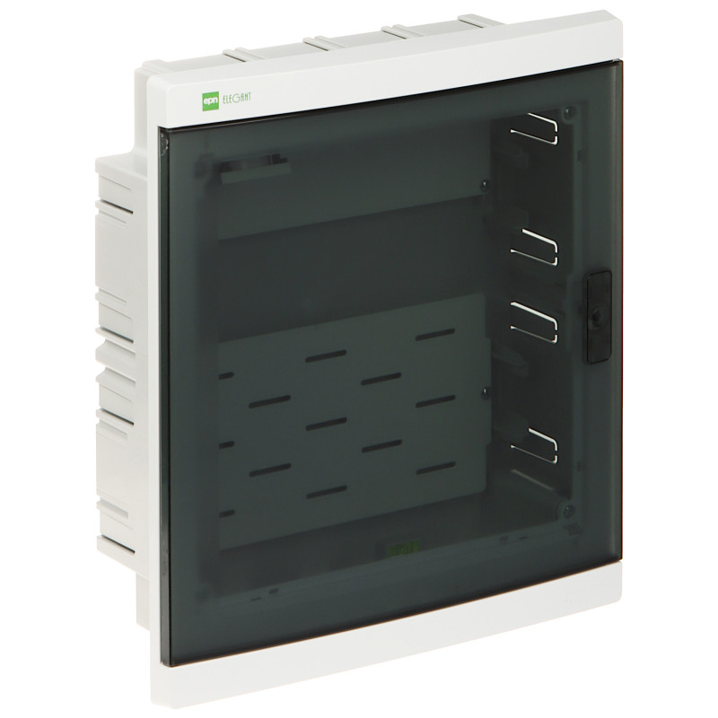 Infälld telekommunikationsbox 2x12 moduler Elektro-Plast ELEGANT-MEDIA-2X12/PT/W/EPN