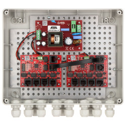 IP56 실외 인클로저 포함 8포트 PoE 스위치 Long Range 지원 ATTE IP-9-11-L2