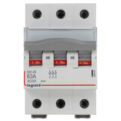 3상 절연 개폐기 63A 500V AC DIN 레일 TS-35 모듈형 주 전원 스위치 LEGRAND LE-406467