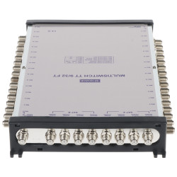 マルチスイッチ 9入力 32出力 終端型 TV SAT DVB-T2 信号プリ補正 分配器 TELMOR TT-9/32-FT