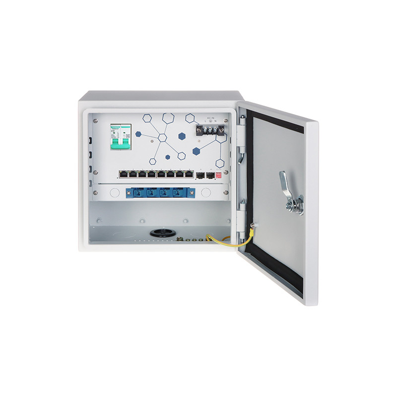 Eksternt kameradistributionspunkt 8x PoE + 2x SFP IP55 Expert EXPERT-POE/OTD-82GSFP