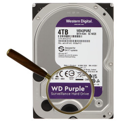 4TB SATA III 3.5英寸监控硬盘 24/7 CCTV DVR NVR AllFrame 4K录像机专用 WESTERN DIGITAL HDD-WD43PURZ