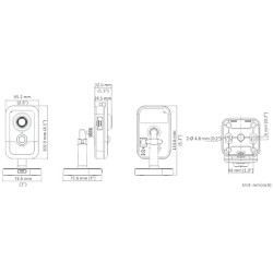 Câmera IP AcuSense 4 Mpx com microfone e alto-falante integrados, suporte a cartão Micro SD, PoE Hikvision DS-2CD2443G2-I(2MM)