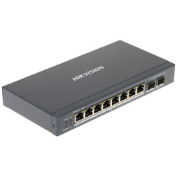 CCTV IP監視ネットワーク用8ポートPoEスイッチ 2ポートSFP付き Hikvision DS-3E1510P-SI