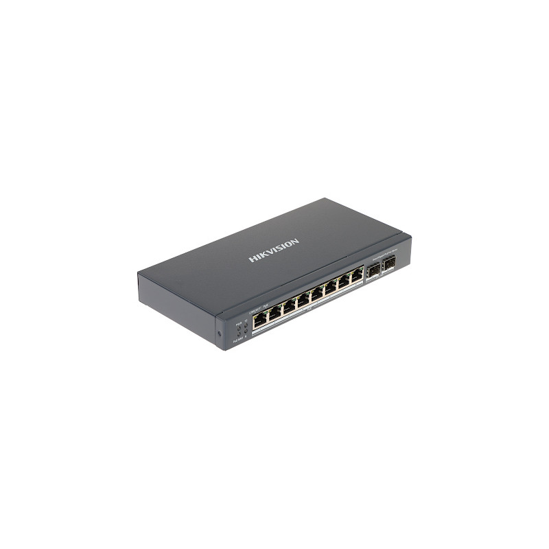 用于CCTV IP监控网络的8端口PoE交换机及2个SFP端口 Hikvision DS-3E1510P-SI