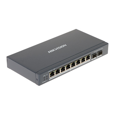 8-портов PoE суич с 2 SFP порта за IP CCTV системи за видеонаблюдение Hikvision DS-3E1510P-SI