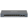 8-портов PoE суич с 2 SFP порта за IP CCTV системи за видеонаблюдение Hikvision DS-3E1510P-SI