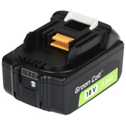 Accu voor elektrisch gereedschap 18V 3Ah Li-Ion vervanger Makita LXT Green Cell PTMA18V3-GC
