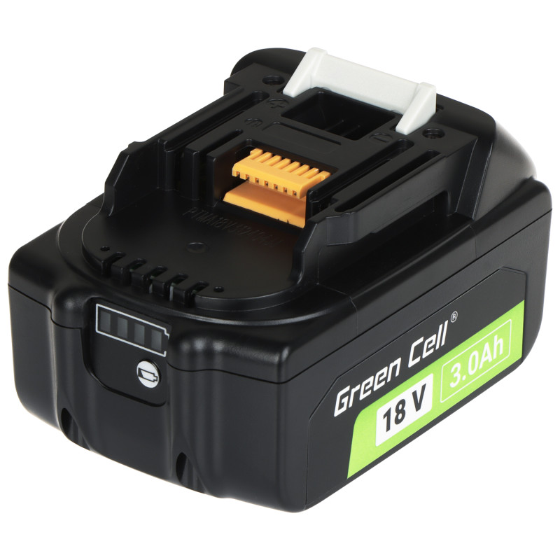 18V 3Ah Li-Ion Power Tool Battery Replacement for Makita LXT Green Cell PTMA18V3-GC