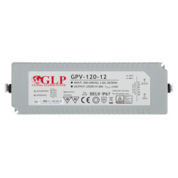 Hermetische voeding IP67 12V 10A 120W voor LED IR Schakelende gestabiliseerde externe montage GLP 12V/10A/GPV