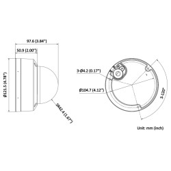 Câmara IP Antivandalismo Smart Hybrid Light 4MPx Motozoom IR LED PoE IK08 IP67 Hikvision DS-2CD1743G2-LIZU(2.8-12MM)