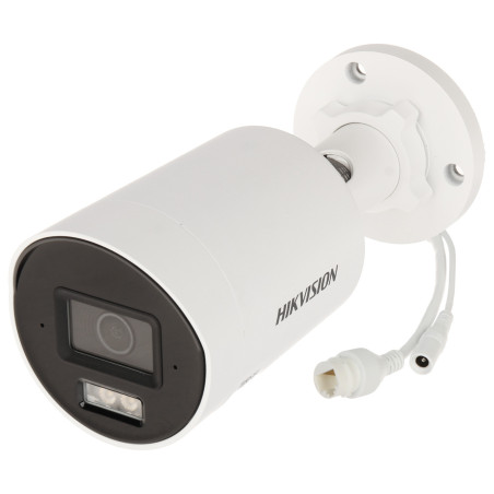 4K UHD 8Mpx スマートハイブリッドライト AcuSense IPカメラ IR LED 40m IP67 マイク H.265+ PoE 屋外バレット型監視カメラ Hikvision DS-2CD2083G2-LI2U(2.8MM)